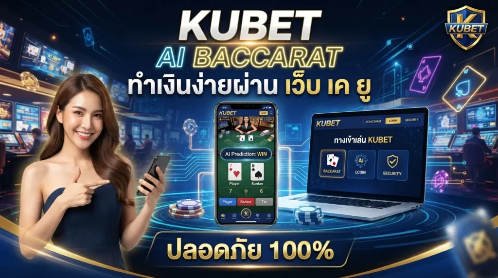 KUBET รวมทางเข้าเล่น ai baccarat ทำเงินง่ายผ่าน เว็บ เค ยู ปลอดภัย 100%