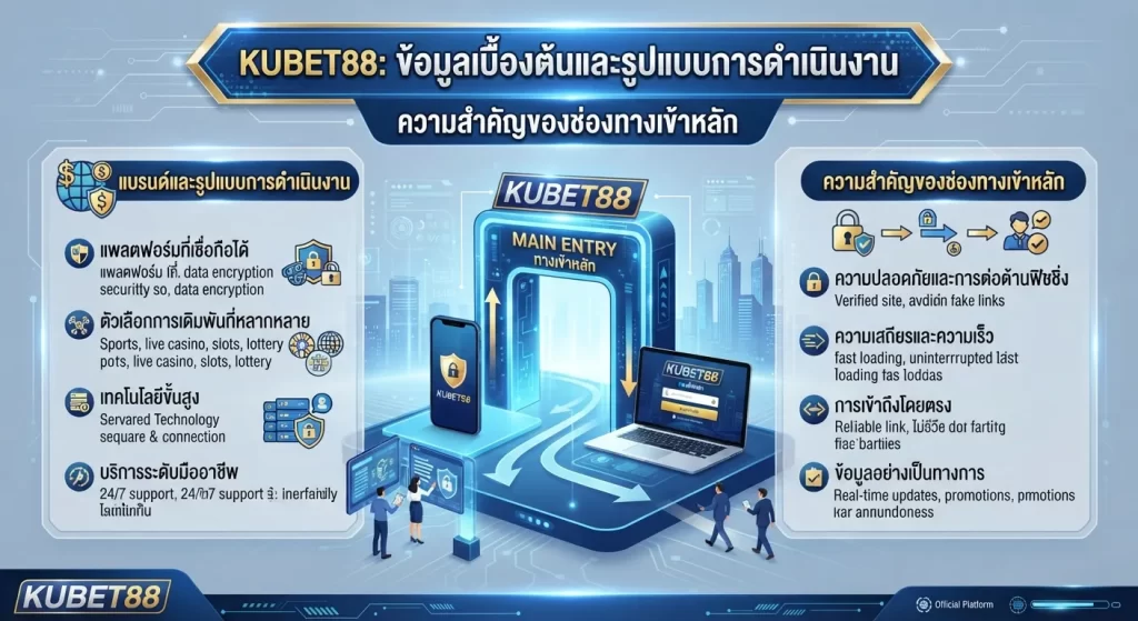 ความสำคัญของช่องทางเข้าหลัก KUBET88